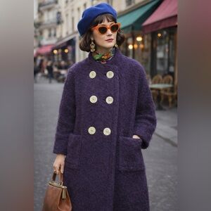 Vintage Retro wool Women's Coat